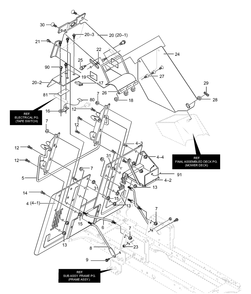 Rear Chassis Assembly (Part 1) Diagram and Parts List for 40317X50C 2001 Briggs and Stratton Lawn Tractor